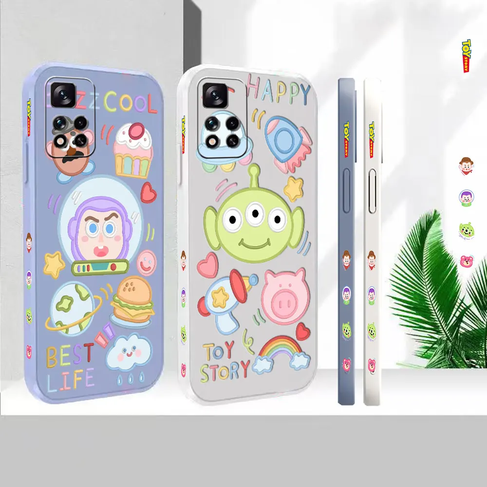 

Liquid Silicone For Redmi Note 12 11 11T 11R 11E 11S 11T 10 10T 9 9S 9T 8 7 7S Pro Plus Max 5G Cover Toy Story Anime Case Funda