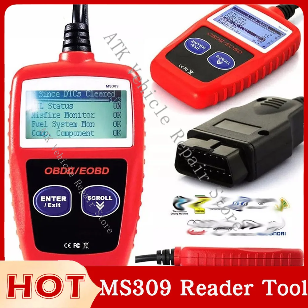 Инструмент считывания MS309 OBD2 Автомобильный инструмент для диагностики