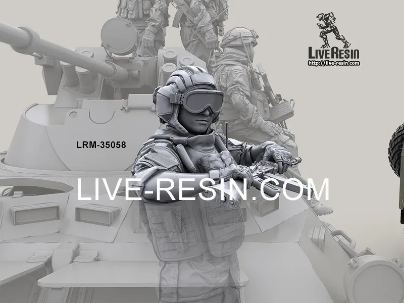 

1:35 Die-cast Resin gift Model Assembly Kit Soldier Model US Military Russian Special Forces Scene Unpainted (1 Person)