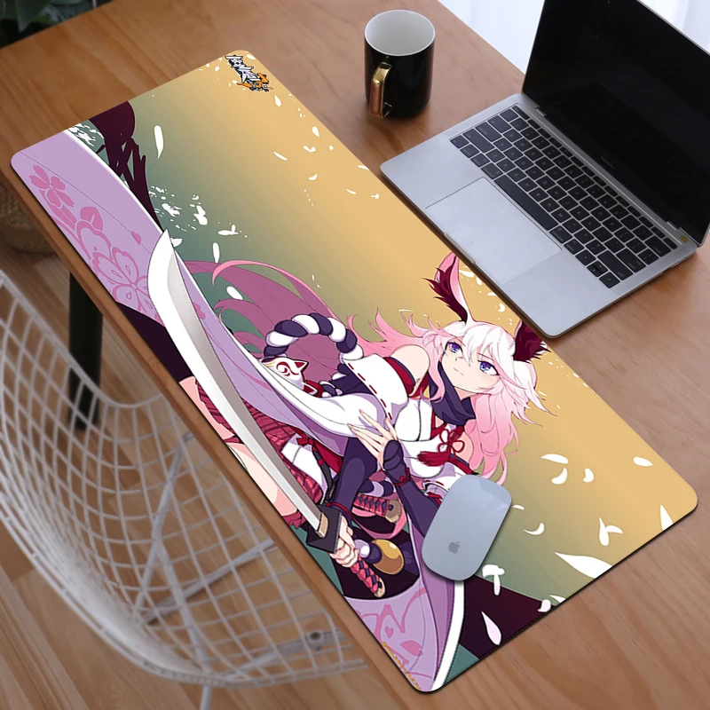 

Cute Mouse Pad Gamer Honkai Impact Pc Cabinet Games Desk Accessories Mousepad Anime Computer Desks Keyboard Mat Gaming Mats Xxl