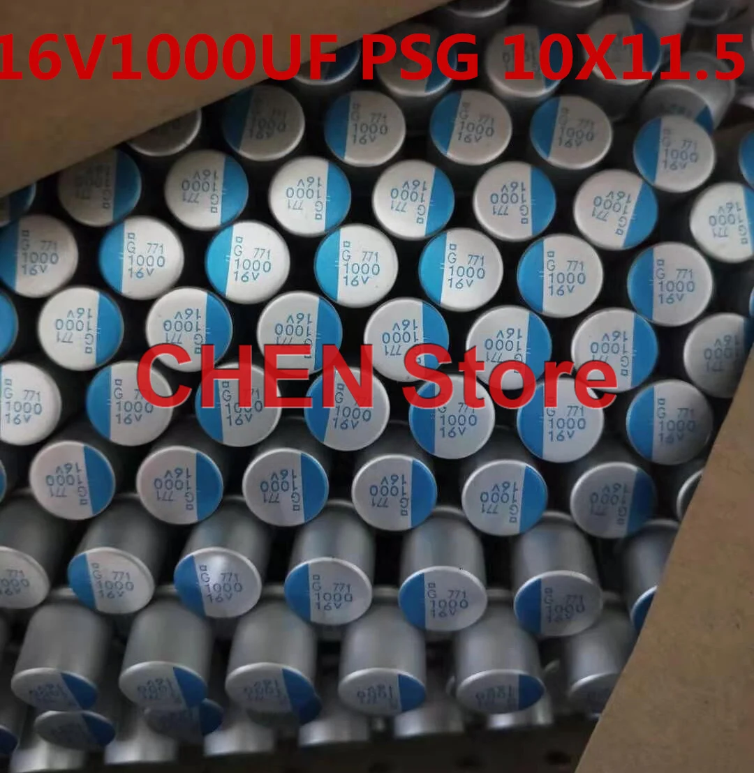 

20PCS NIPPON PSG 16V1000UF 10X11.5MM Motherboard Solid Polymer Capacitor psg 1000UF 16V CHEMI-CON Aluminum shell electrolysis