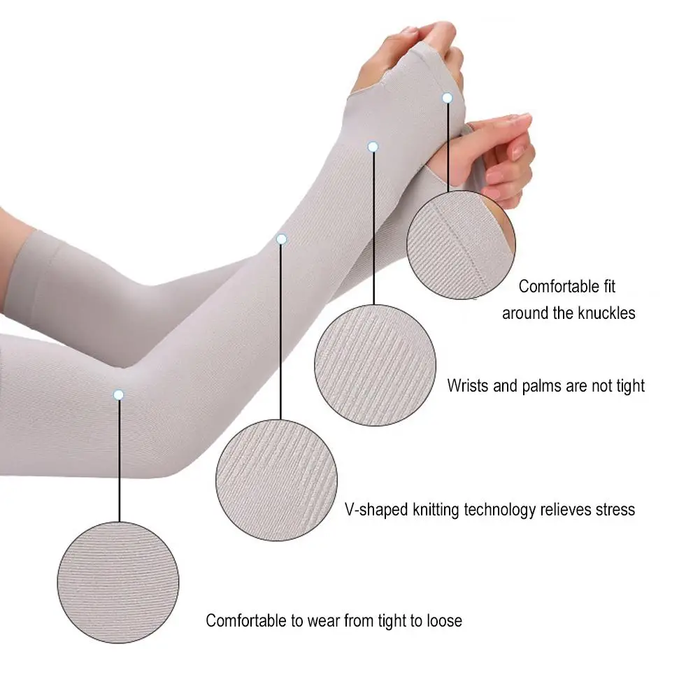Летние ледяные шелковые с длинными рукавами защита от солнечных ожогов для
