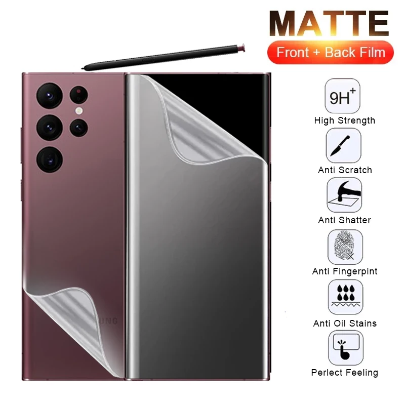 

Матовая Гидрогелевая пленка для Samsung Galaxy S21 S20 S22 Fe Plus Note 20 Ultra S10 S9, защита экрана A32 A51 A52S A71 A72, не стекло