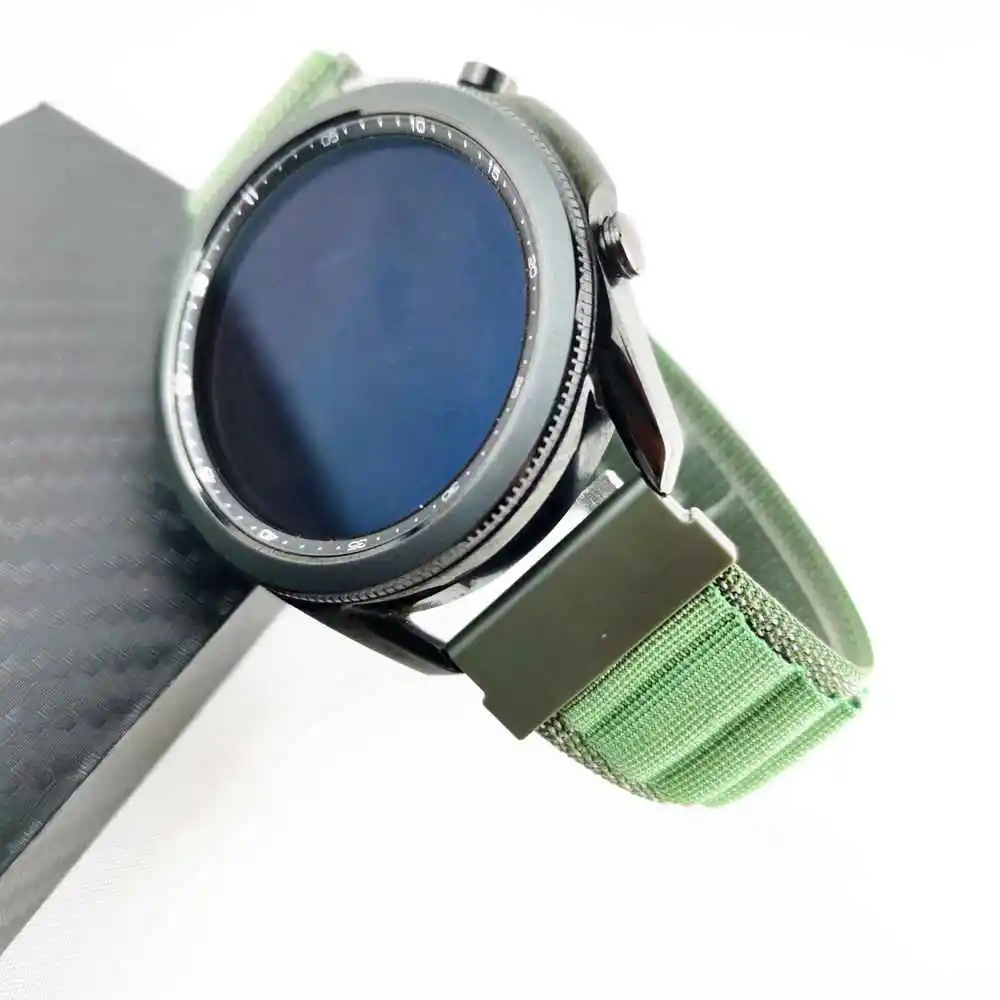 

Ремешок нейлоновый для Samsung Galaxy Watch 4 Classic, спортивный браслет для Samsung Gear S3 Classic, 46 мм/5 pro, 45 мм 44 мм, 20 мм 22 мм