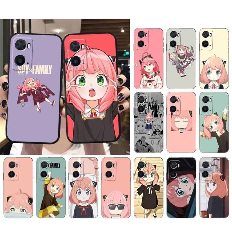 

Spy X Family Anya Forger Phone Case for OPPO A77 A57 A57S A78 A96 A91 A54 A74 A94 A73 A52 A53A53S A15 A16 A17 Funda