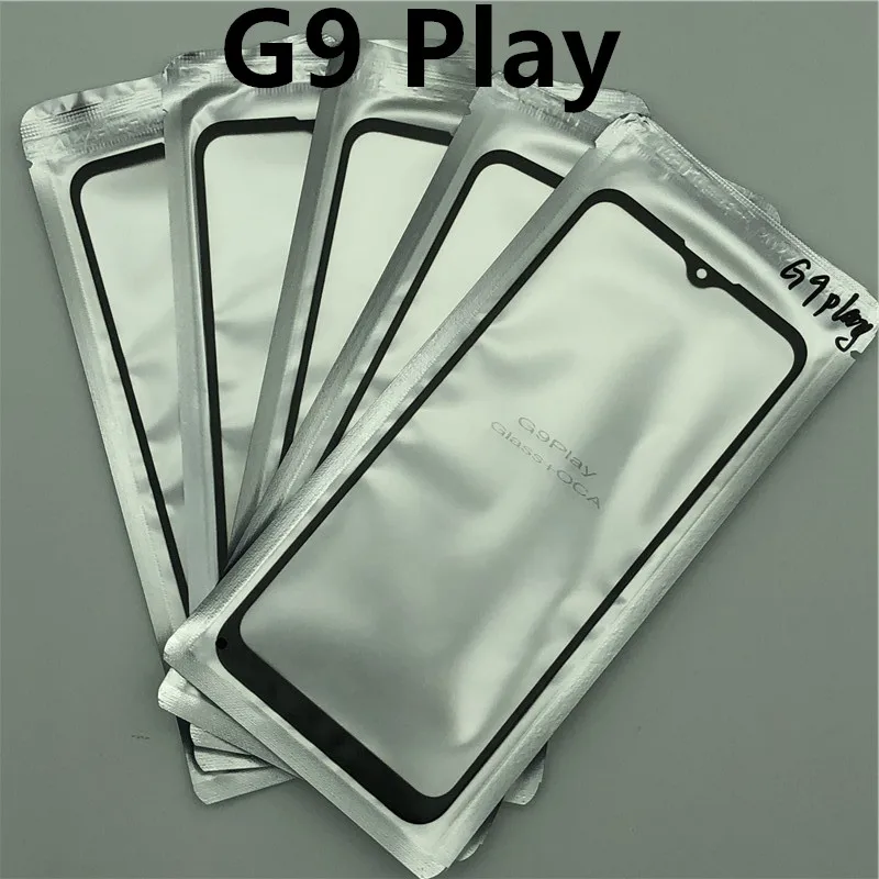 Переднее стекло 2 шт./лот + OCA Внешний ЖК-объектив для Motorola Moto G7 Power Lite G8 G9 Play Plus