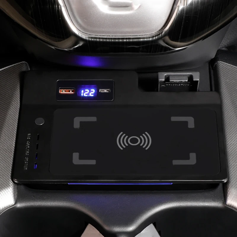 

15 Вт автомобильное беспроводное зарядное устройство QI, зарядное устройство для телефона, быстрое зарядное устройство, панель для зарядки, держатель для телефона для Honda CRV CR-V 2017 2018 2019 2020