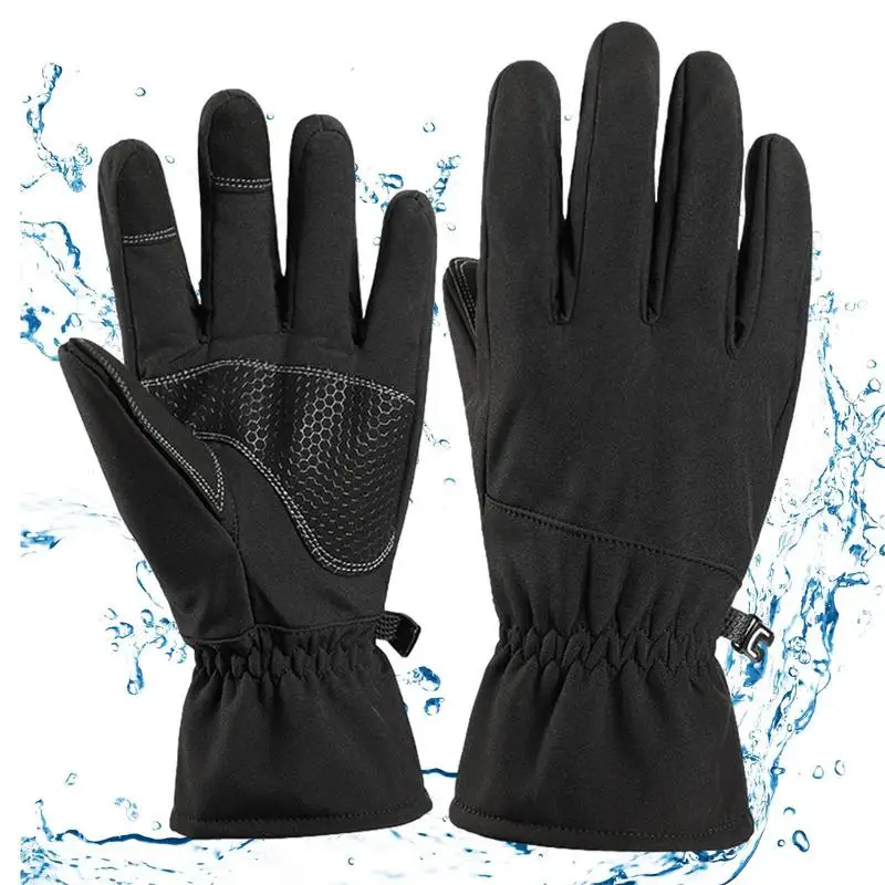

Thermal Gloves Warm Non-slip Upgraded Touchscreen Gloves For Winter Soft Thermal Lining Winter Gloves For Hiking Skiing Skating