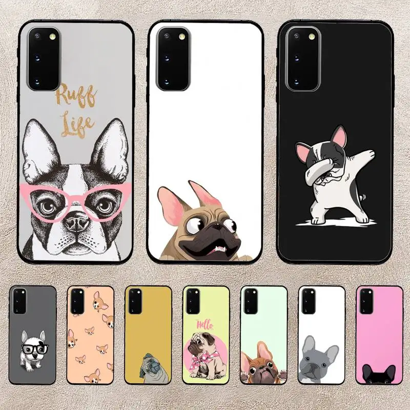 

Cartoon Pug Dog French Bulldog Phone Case For Huawei Honor V30 50 60 70 Pro 9lite 9xpro Cover Coque Funda