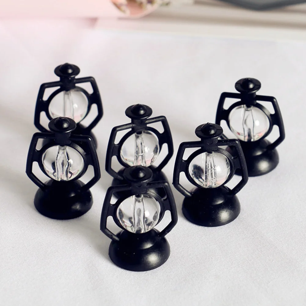 

Dollhouse Miniature Food Play Scene Kerosene Lamp Model Halloween Party Supplies Xmas Prop Interior Decor