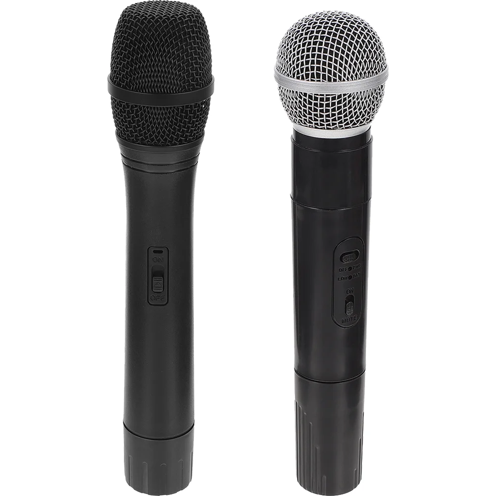 

2Pcs Toddler Microphone Pretend Microphone Microphone Performance Photo Prop