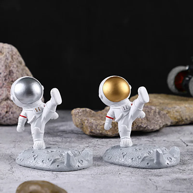 astronauts decoration phone holder universal cell phone stand holder bracket toys astronauts ornaments home office desk decor free global shipping