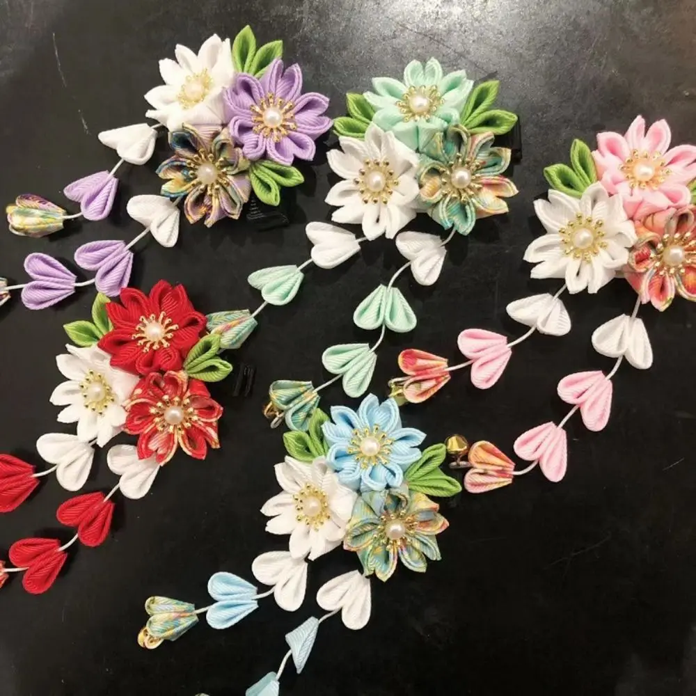 Аксессуары Hanfu японское кимоно головные уборы древний стиль ткань цветок сакуры