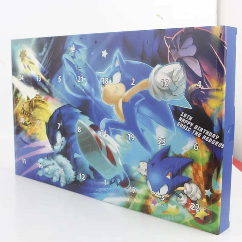 НОВЫЙ Sonic The Hedgehog Рождественские фигурки Calenda набор игрушек аниме коробка