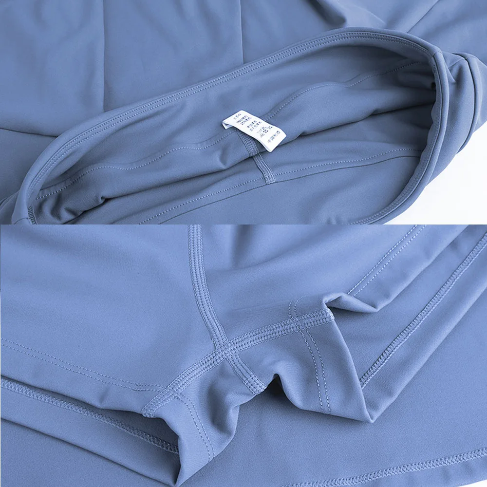 Women Quick Dry Tennis Skirt Pocket Solid Breathable Skort Skirt Sport Tenis Jupe Culotte Golf Skirt Beach Volleyball Gym Wear