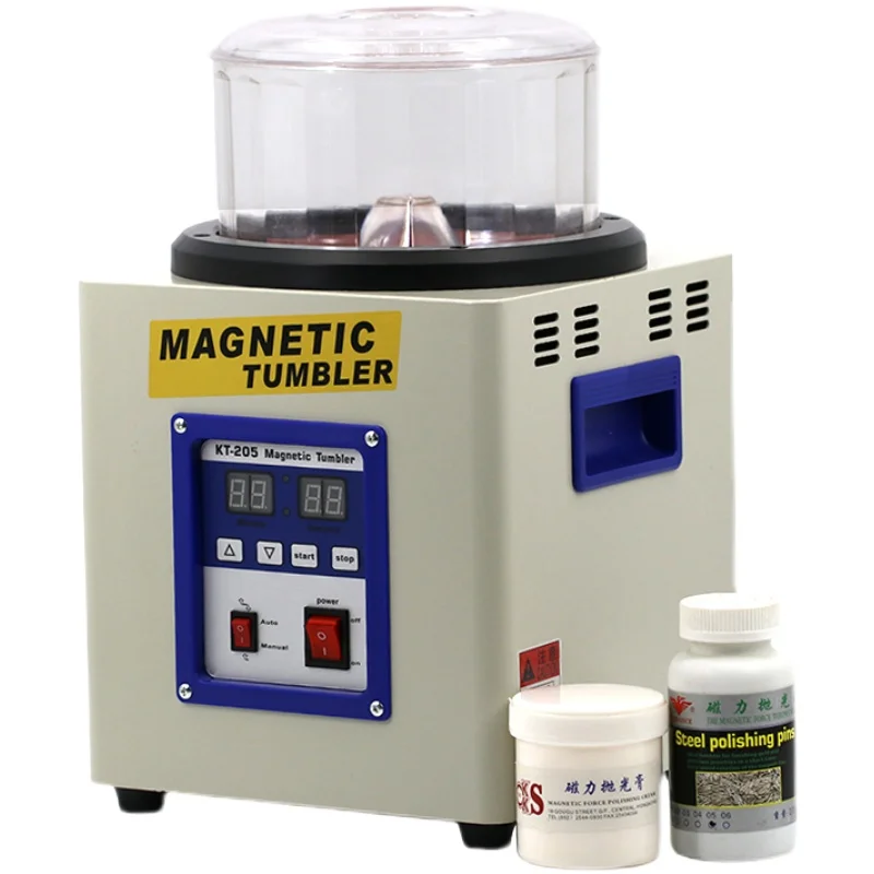 

portable small Tumbler Copper Magnetic Polishing Tumbler Jewelry Cleaner Polisher Machine