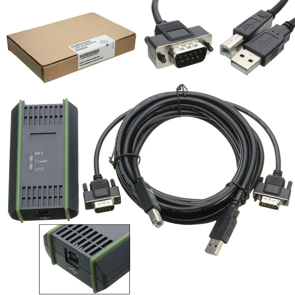 

2.5M USB-MPI USB-PPI PLC Cable Pure Copper 9-pin Male Header 7972-0CB20-0XA0 For Siemens 6ES7972-0CB20-0XA0 S7-200/300/400 PLC