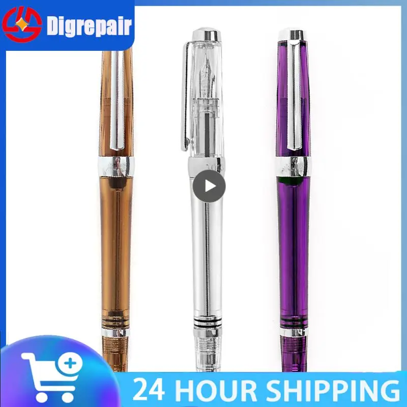 

0.38/0.5MM EF/F Nib Transparent Vaccum Fountain Filling Fountain Pen for Art Creation Painting Font Design Student School Office