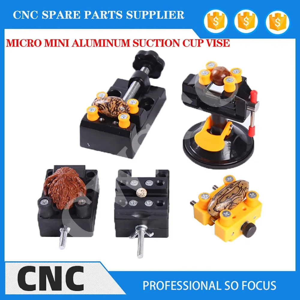 Micro mini aluminum alloy suction cup pliers household small flat pliers Wen play walnut clip tool carving drilling machine