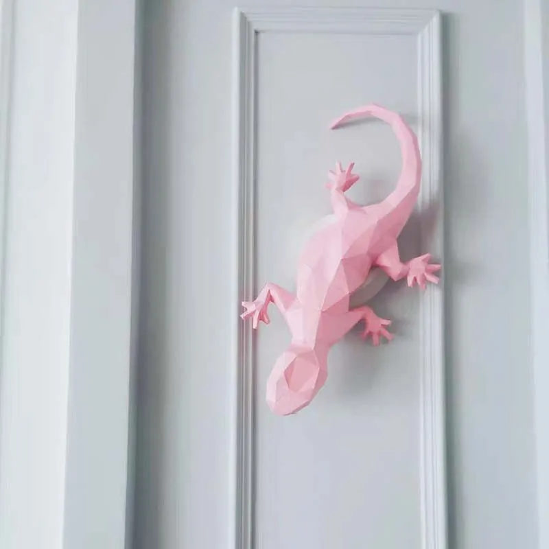 

Creative Handmade Gecko Lizard 3D Paper Model Reptile Origami Toys Wall Decoration Children's Educational Toys Christmas Gifts
