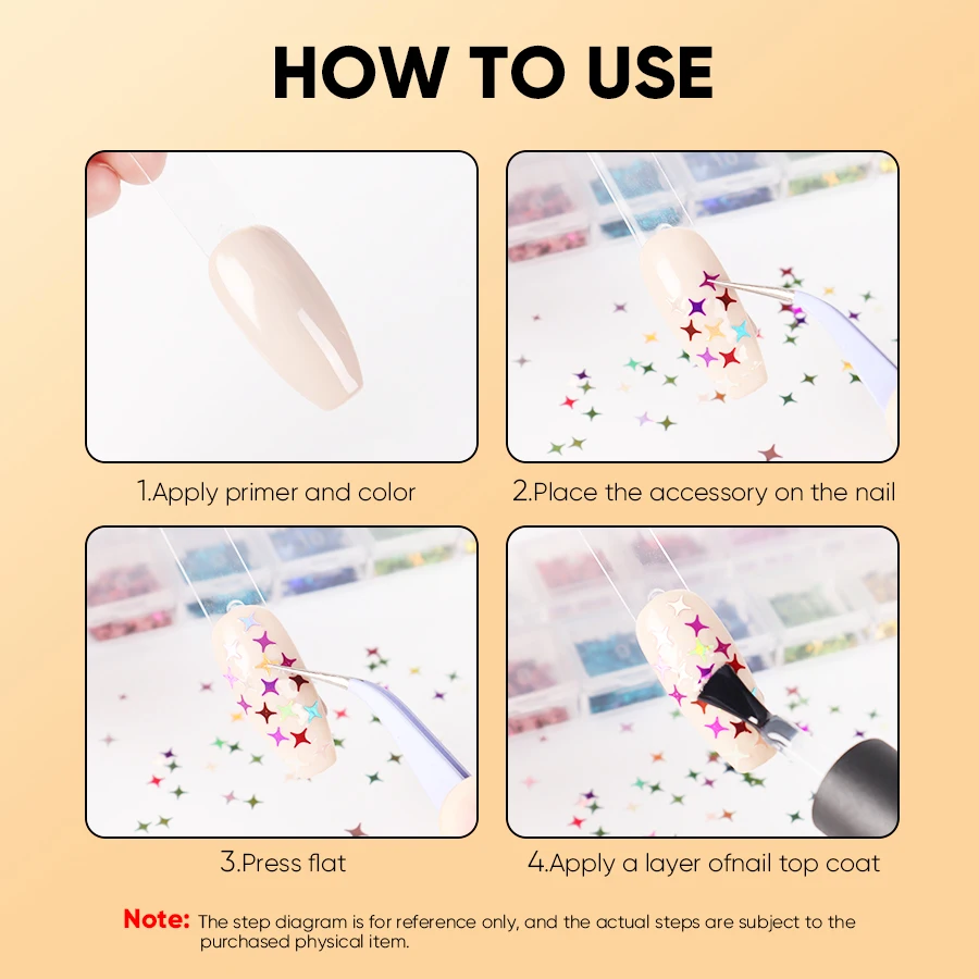 Новинка 2024 блеск для ногтей лазерная вспышка единорог пентаграмма два