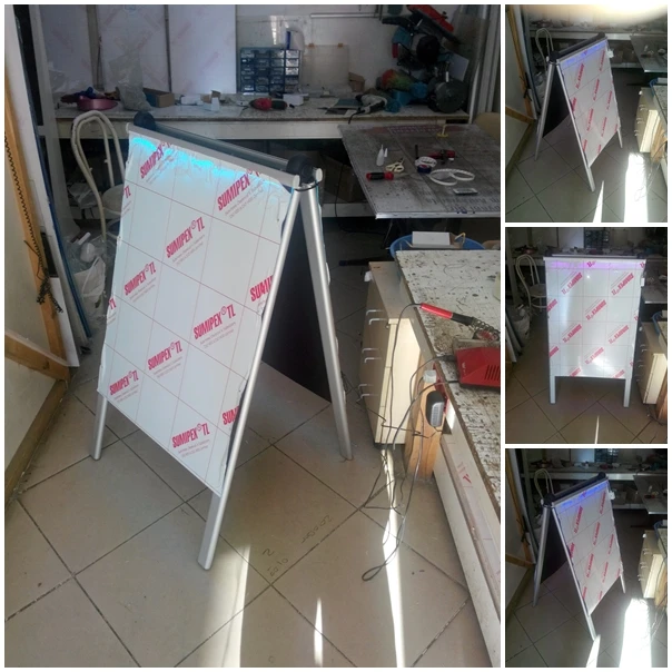 

Двойная неоновая светодиодная вывеска на дверь, 50x70 см