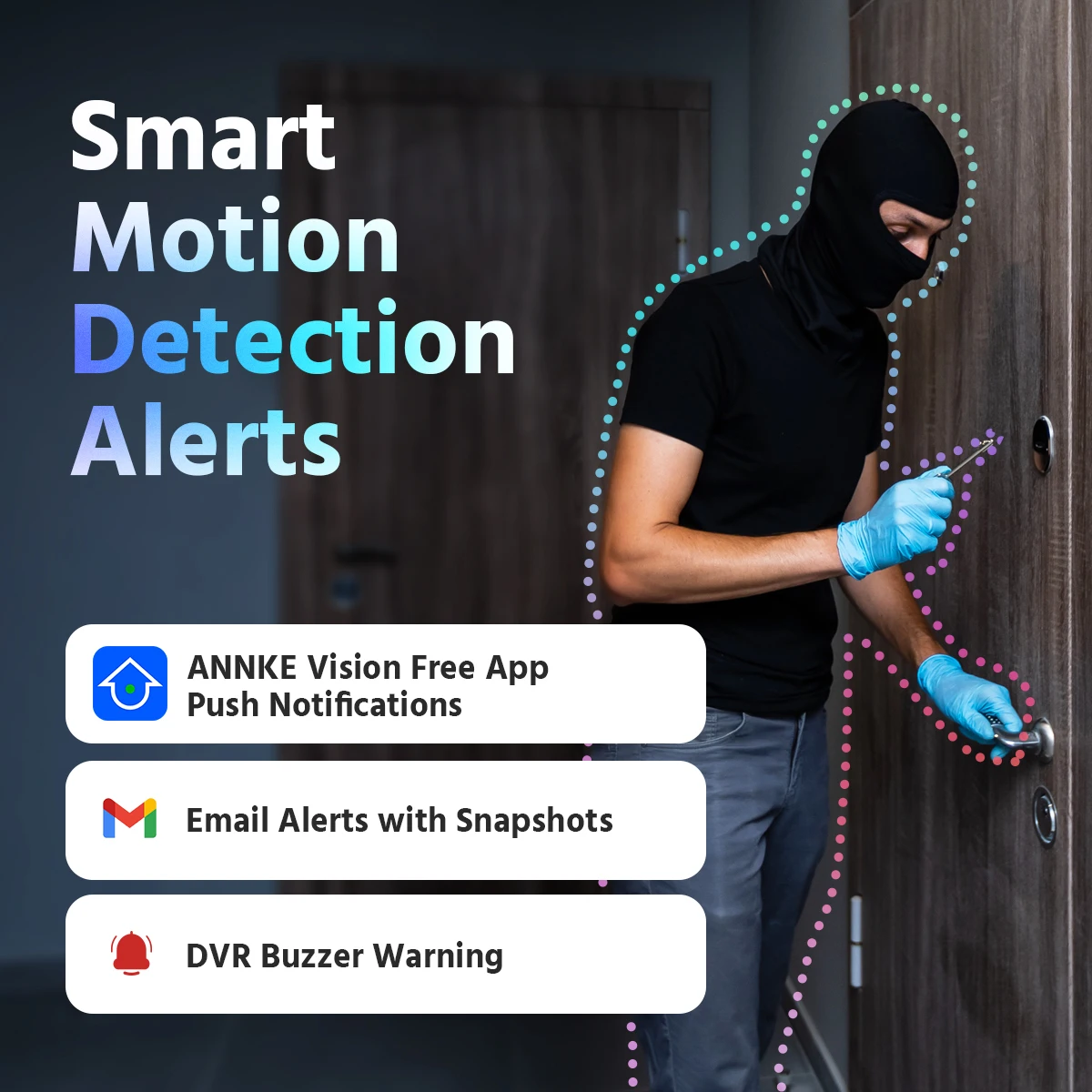 Купить Система видеонаблюдения ANNKE 4K Ultra FHD, 8 каналов, DVR, уличные камеры безопасности 4K, комплект цветных камер видеонаблюдения с функцией ночного в...