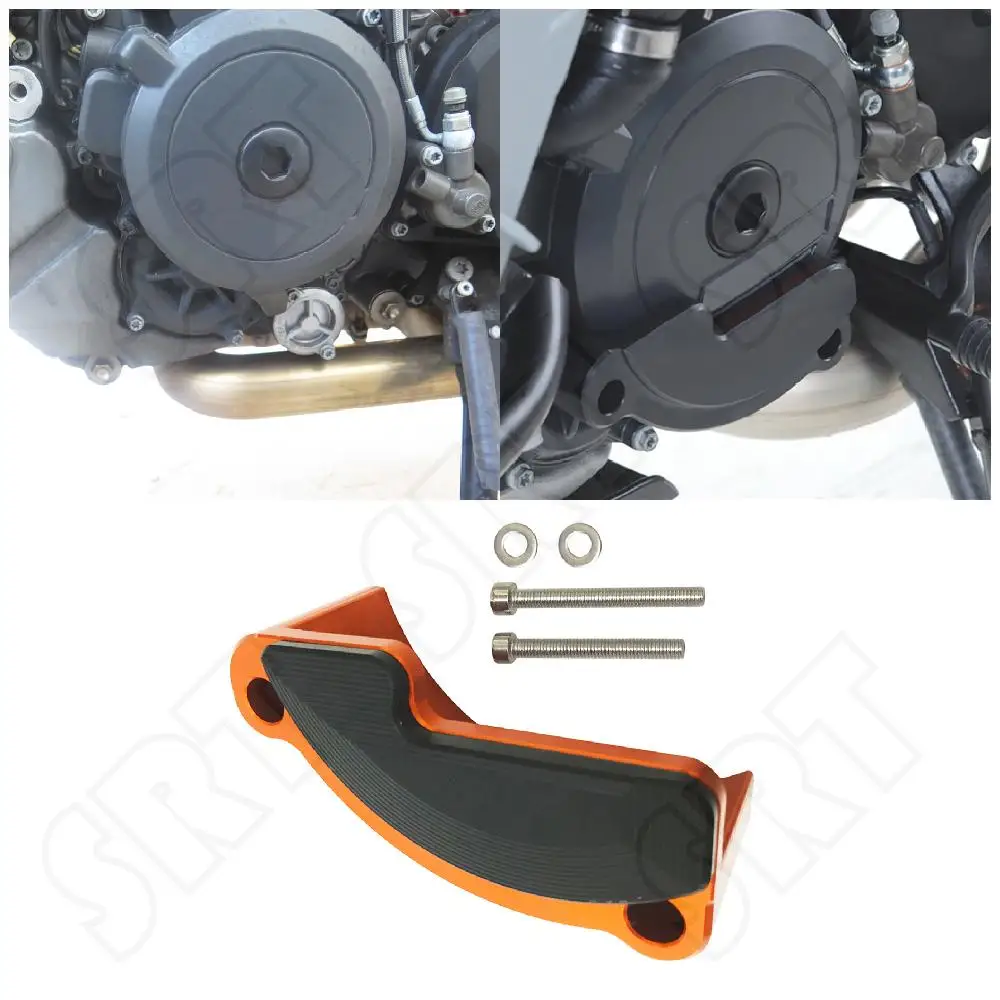 

Подходит для KTM 1290 Super Duke 1290R 2014-2020 2021 аксессуары для мотоциклов крышка двигателя левая аварийная Накладка защита рамы слайдер