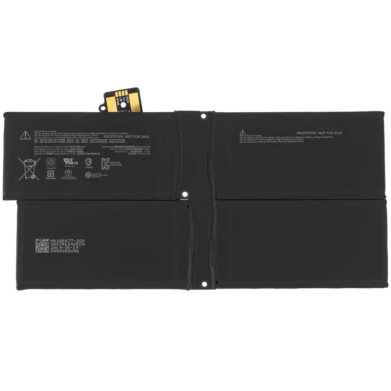 Новый аккумулятор для ноутбука G3HTA056H MQ03 Microsoft Surface Pro X 13 дюймов 1876 планшетный