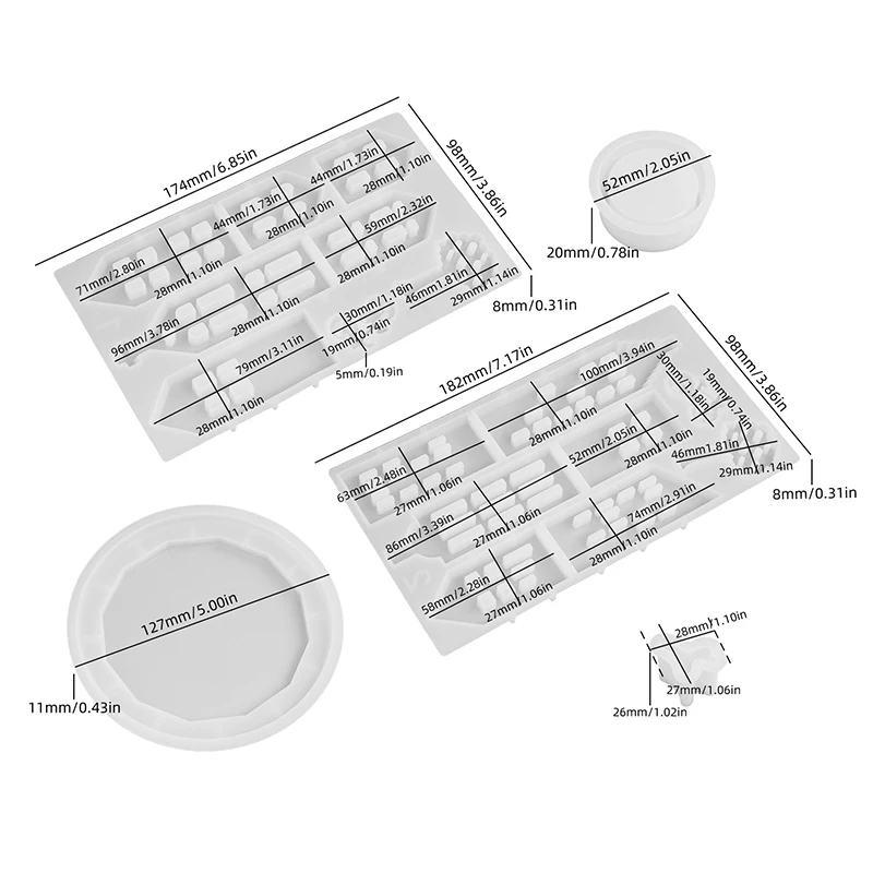 House Epoxy Silicone Mold Round Concrete Plaster Tea Light Candle Holder Desktop Suitable For Home Decoration
