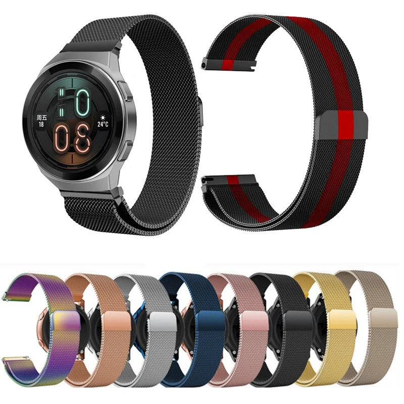 Metal Strap For Huawei Watch GT3 2 Pro Watch Band For GT2 46mm Honor Magic GS Pro Bracelet Stainless Steel Belt Wristband Correa