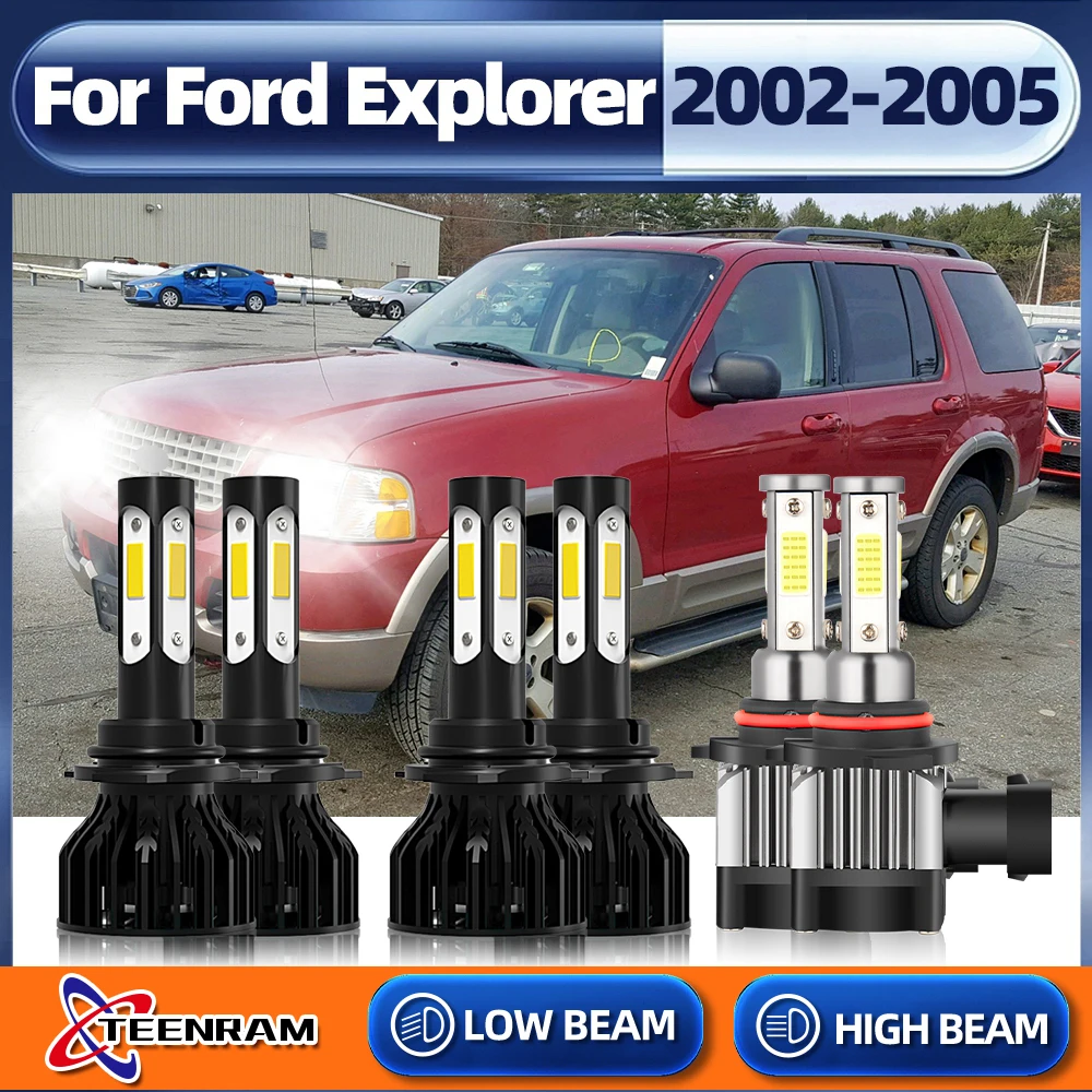 12v 6000k White Car Fog Lights Auto Led Lamp For Ford Explorer 2002 2003 2004 2005