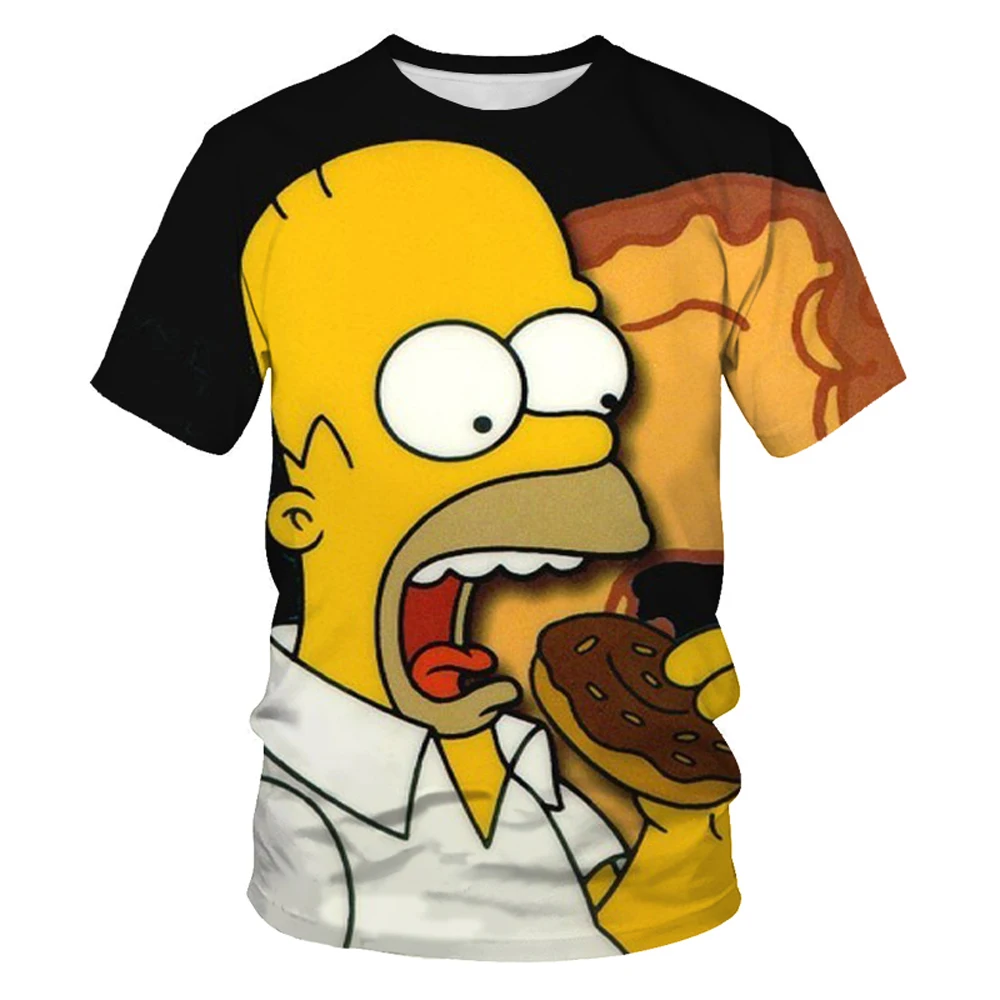

Summer Hot Sale Fashion Cartoon Character 3d Printing Pattern Men's Casual Short-sleeved T-shirt Cute Harajuku Boy Girl T-shirt