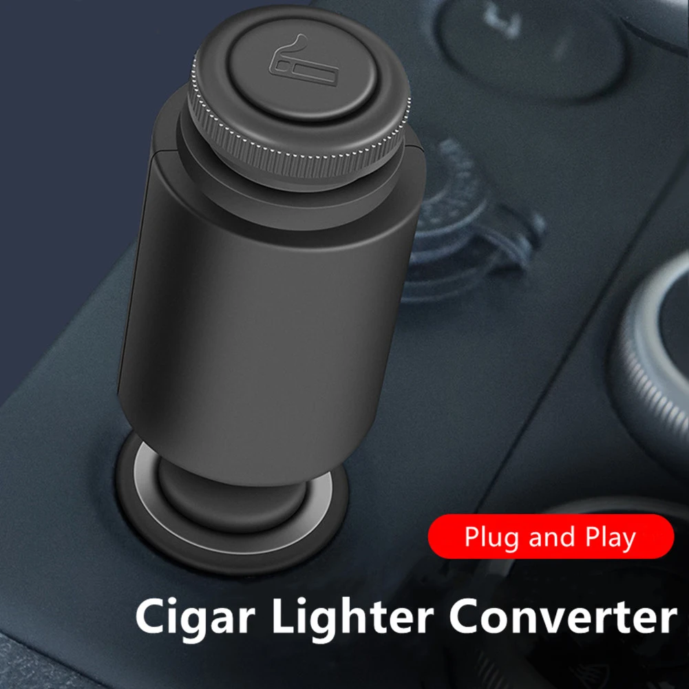 

100% Brand New And High Quality Auto Replacement Parts Cigar Lighter Adapter 1 Pc For DC 12-24V Car PA66 12V/24V Black