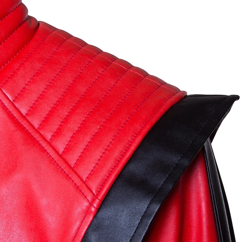 Красное кожаное пальто Майкл Джексон Косплей костюм MJ Thriller MTV белая куртка Cos