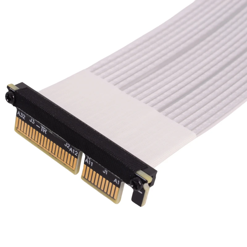 Фото Кабель-удлинитель ADT-Link K22SL-TL PCIe 4.0 X4-X4 для сетевых устройств, NVMe SSD и USB-адаптеров, 90/180 градусов ° Прямоугольный треугольник №2