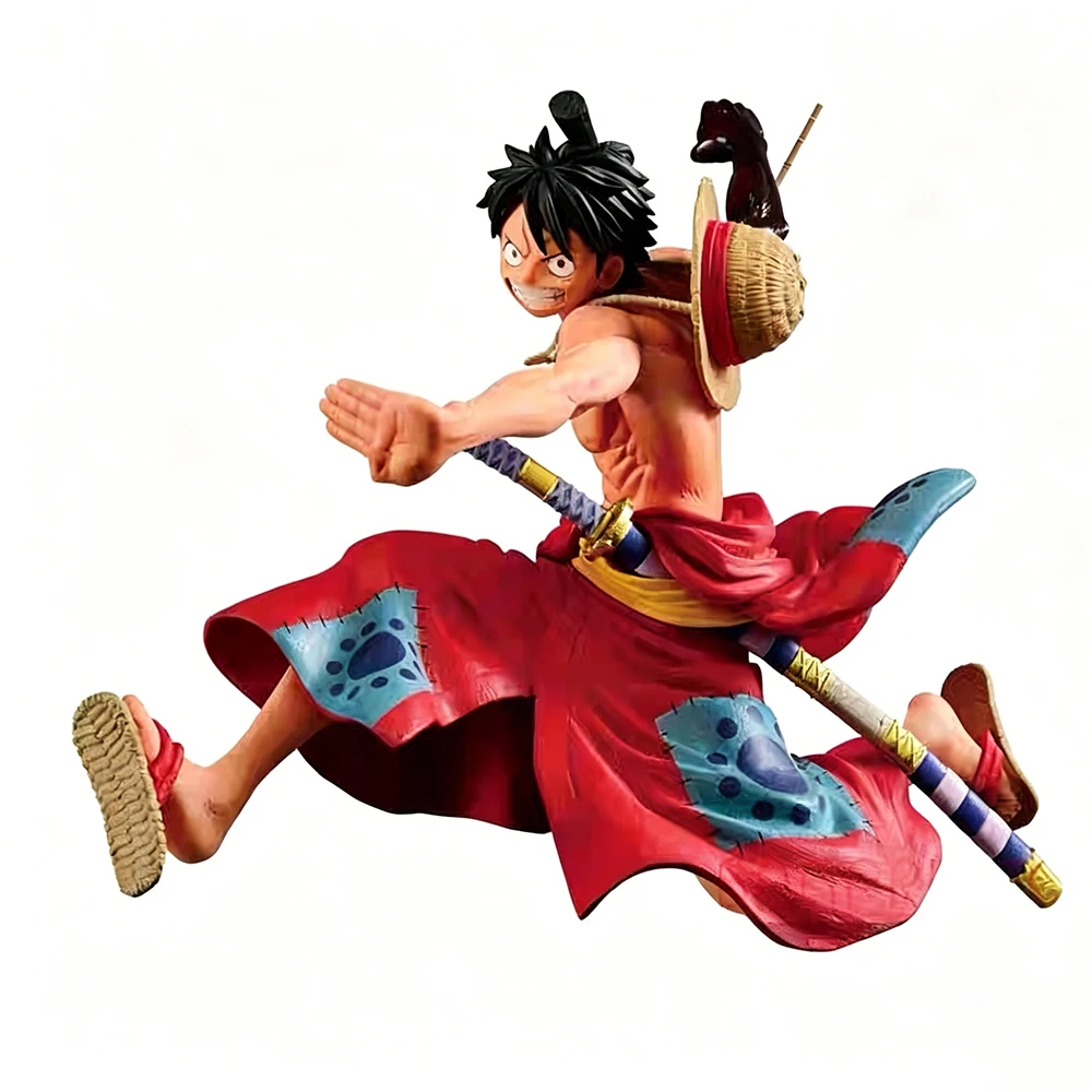 Фото Фигурка Monkey D. Luffy 16 см, аниме ONE PIECE, коллекционная модель, игрушка-персонаж, подарок, коллекция, ПВХ №2