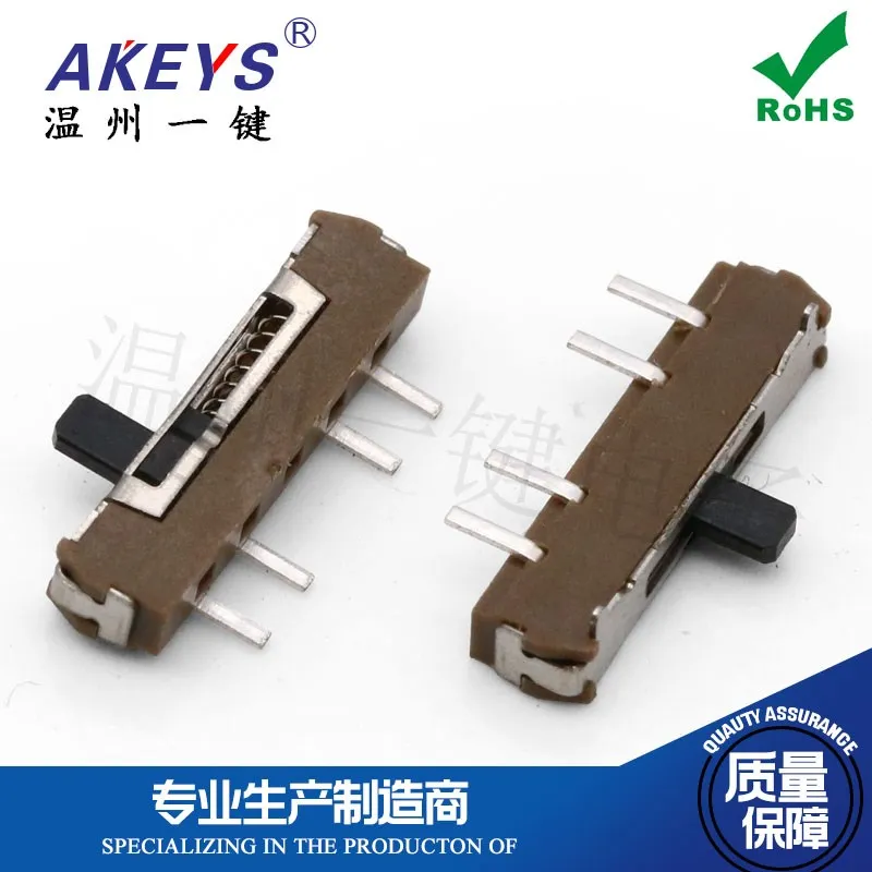 

20 шт. MSKT-13D18 правый сброс четыре фута мини маленький тумблер кофейного цвета аксессуары для игрушек миниатюрный ползунковый переключатель