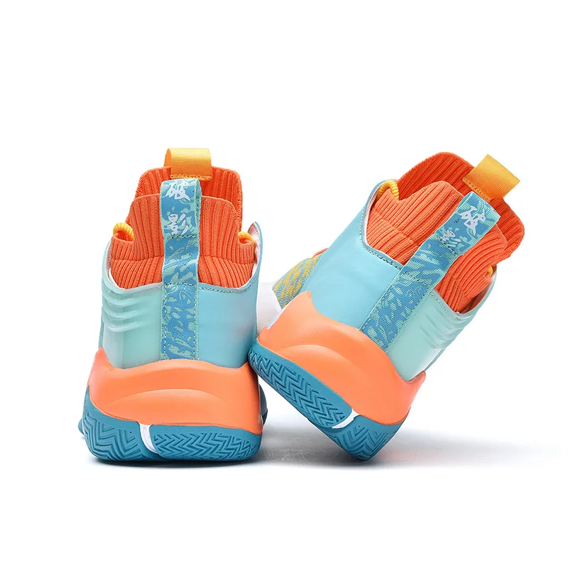 Fashion Colorful High Men Basketball Shoes Chunky Designer Sneakers Breathable Mens Trainers Socks Sport Shoes tenis de basquete