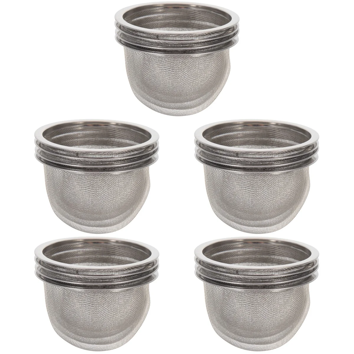 

20 pcs Reusable Loose Tea Tea Filter Stainless Steel Tea Strainers Metal Tea Infuser Tea Strainers Filters for Tea House