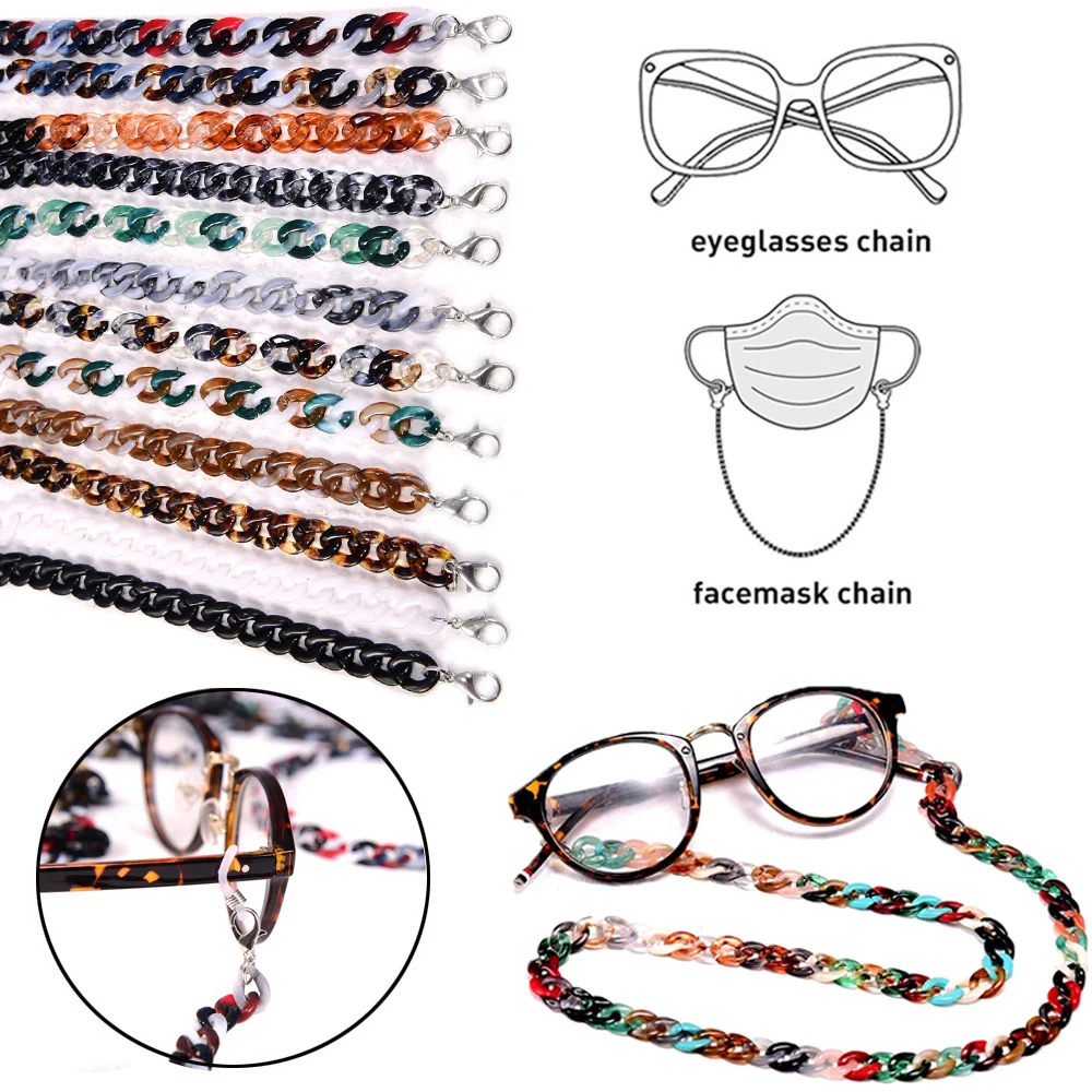

Sunglasses Eyewear Accessories 72cm Anti Slip Acrylic Neck Strap Glasses Chain Eyeglasses Rope Mask Chain