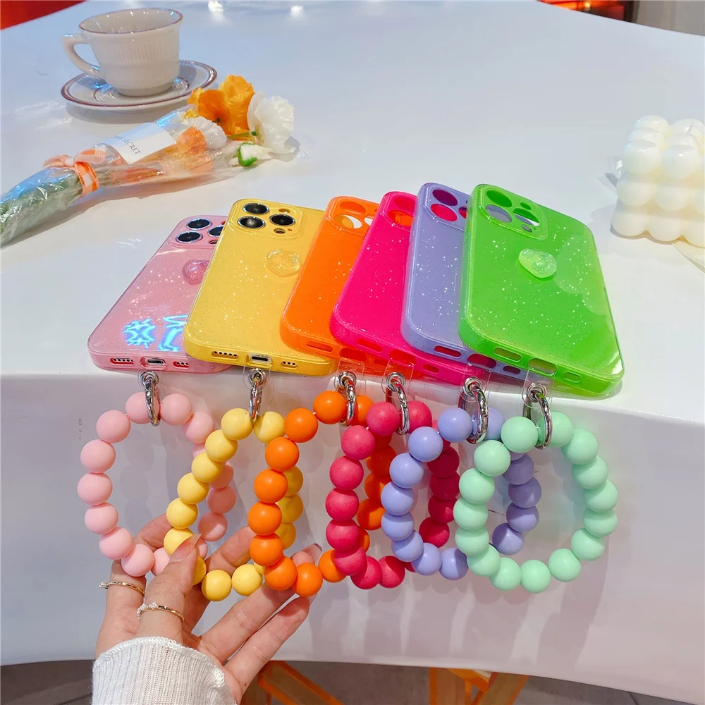 Флуоресцентный Прозрачный чехол для телефона мягкий яркий iPhone 13 12 11 Pro Max XS XR X 7 8 Plus