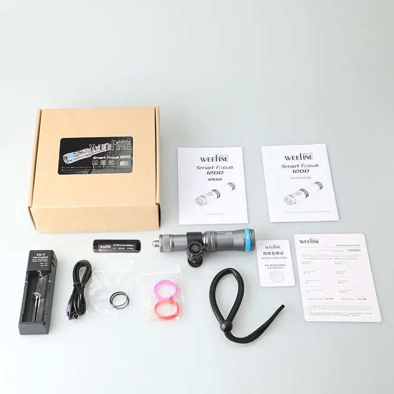 Weefine WF079 светодиодный фонарик 1200 люмен снаряжение для дайвинга Smart Focus 1200FR фонарик для подводного плавания подводная лампа 100 м водонепроницаемый свет (art.: 3920cb2b52dd0) - 3920cb2b52dd0