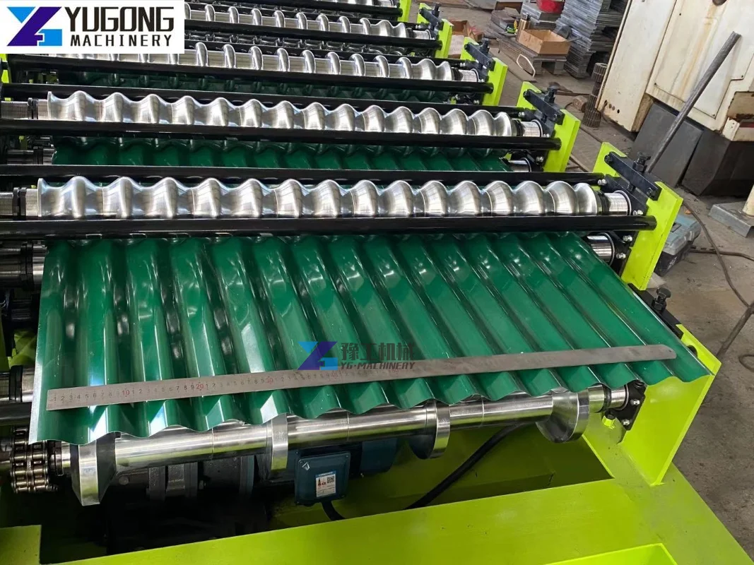 Двухслойная металлическая кровельная машина для производства гофрированной