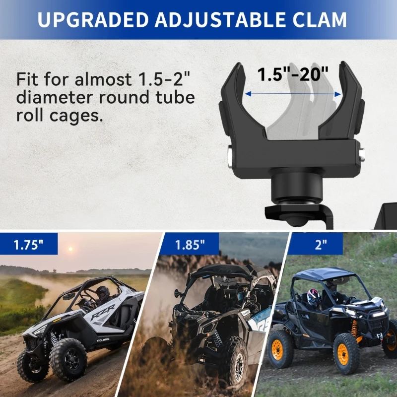 Боковое стекло UTV универсальное складное заднего вида для клубного автомобиля