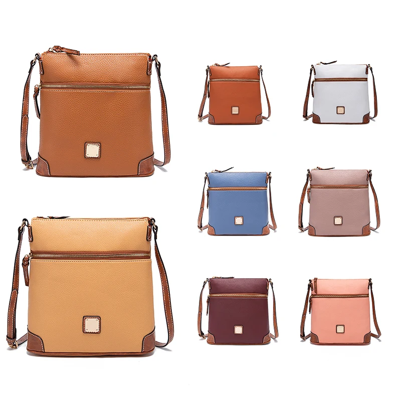 

Vintage Crossbody Bags for Women Designer Patchwork Shoulder Bag Luxury Matte Pu Leather Messenger Bag Panelled Small Tote Purse
