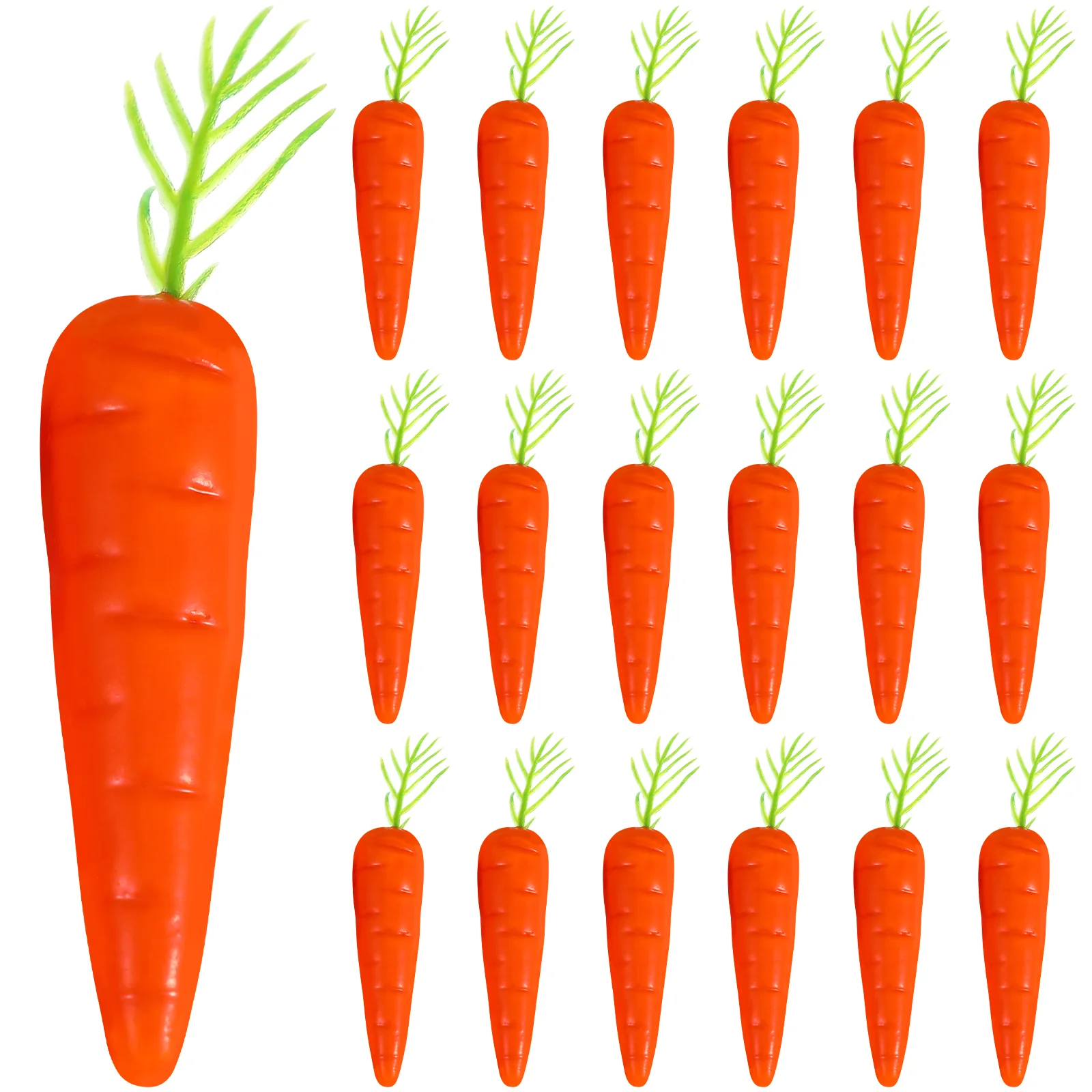 

25 Pcs Matas Artificiales Para Decoracion Carrots Models Vegetable Toys