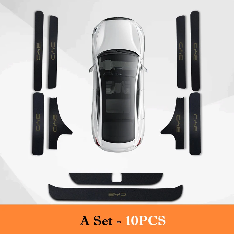 Для BYD KING Destroyer 05 2022 2023 2024 2025 защитная наклейка на порог автомобиля, защитная наклейка на дверь багажника, устойчивая к царапинам накладка для ударов