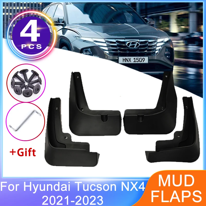 

4 шт., автомобильные брызговики для Hyundai Tucson NX4 2021 2022 2023, передние и задние брызговики, брызговики, защита для колес, авто Styline