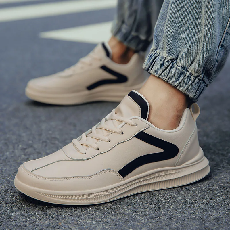 

Y392 Man Shoes High Quality Plus Sizes 48 Light Microfiber Lace-up Fashion Outdoor Leather Casual Sneakers Zapatillas Hombre